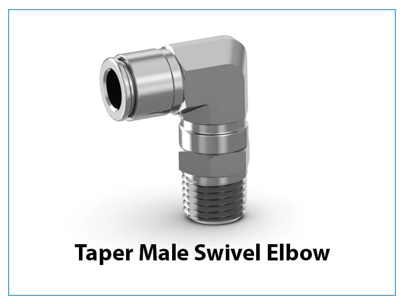 Taper Male Swivel Elbow