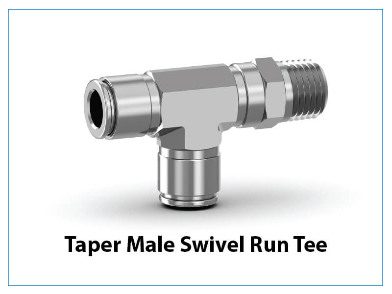 Taper Male Swivel Run Tee